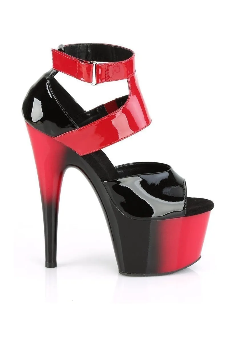 ADORE-700-16 Exotic Sandal | Black Patent