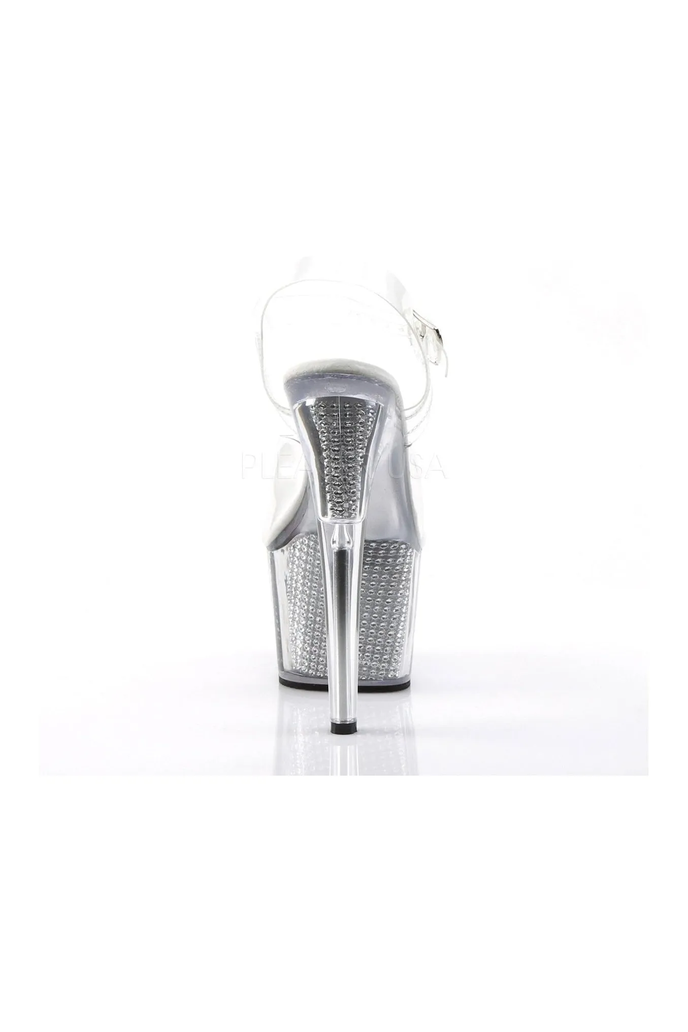 ADORE-708SRS Platform Sandal  | Clear Vinyl