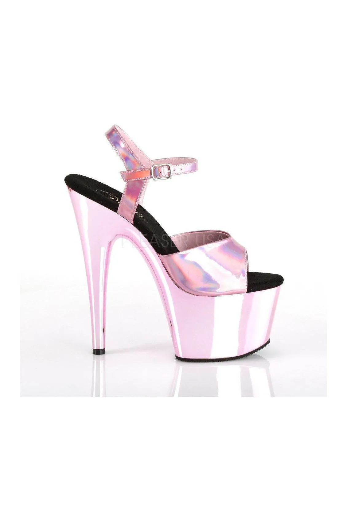 ADORE-709HGCH Platform Sandal  | Pink Patent