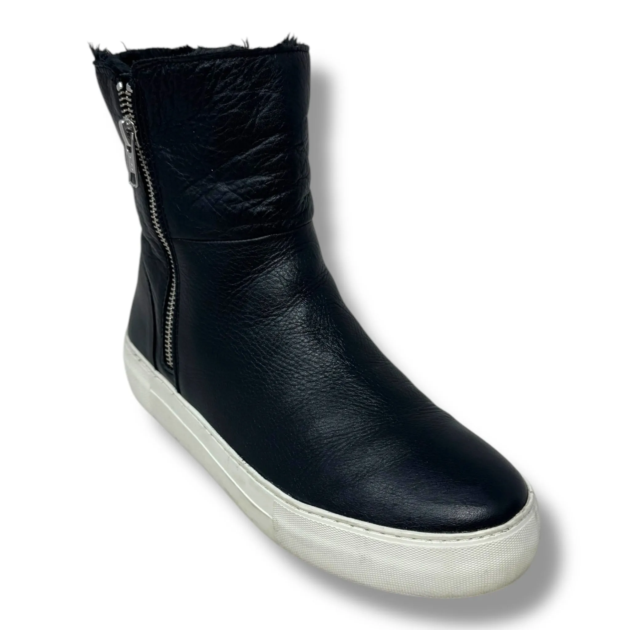Allie Faux Fur Lined Platform Boot By J Slides In Black, Size: 8.5