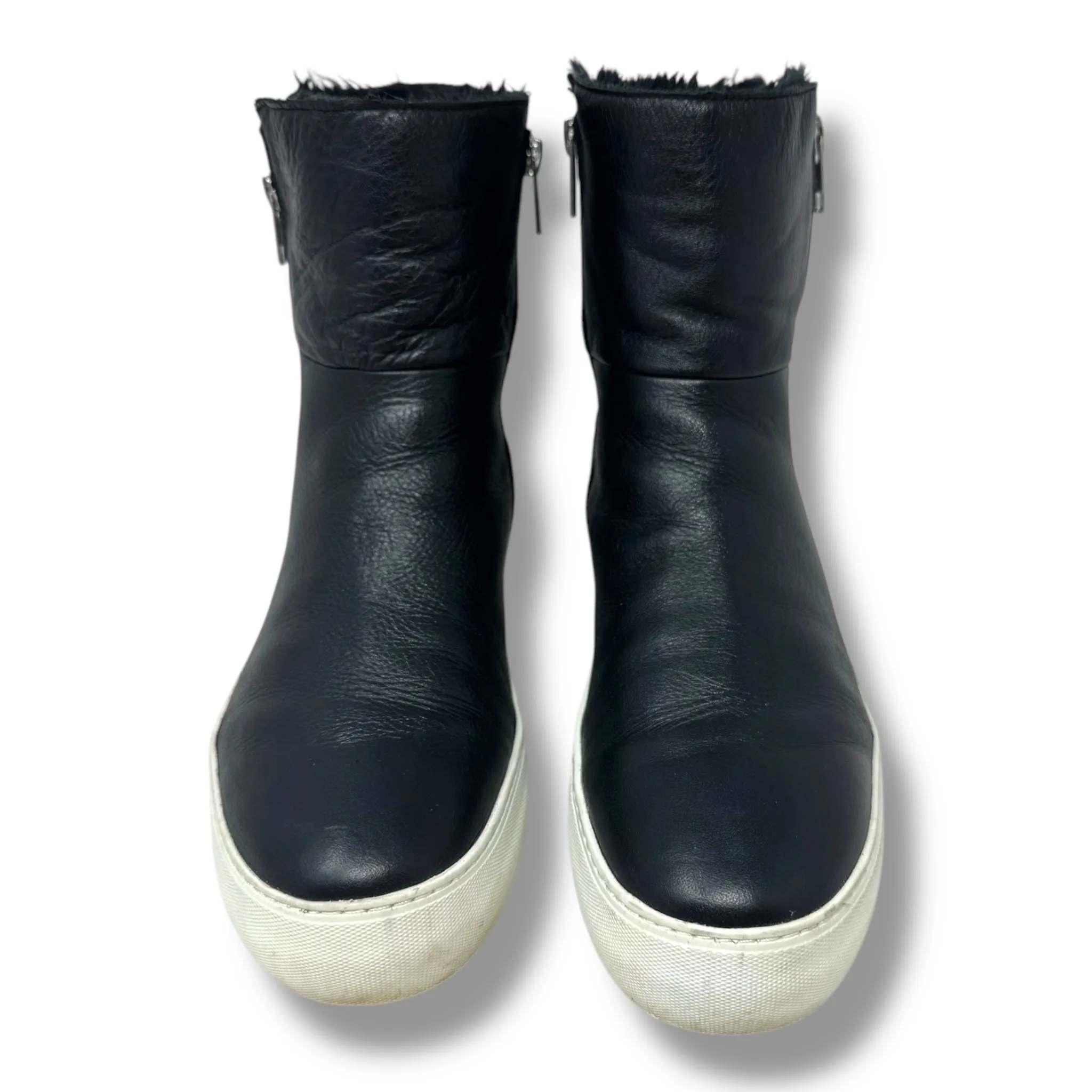 Allie Faux Fur Lined Platform Boot By J Slides In Black, Size: 8.5