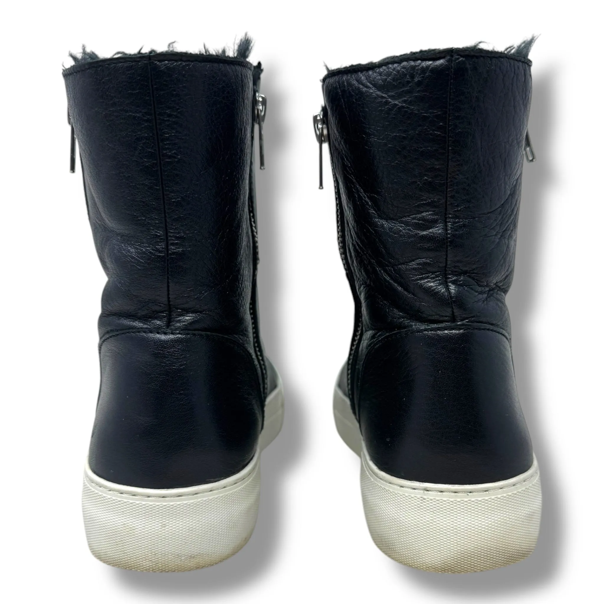 Allie Faux Fur Lined Platform Boot By J Slides In Black, Size: 8.5
