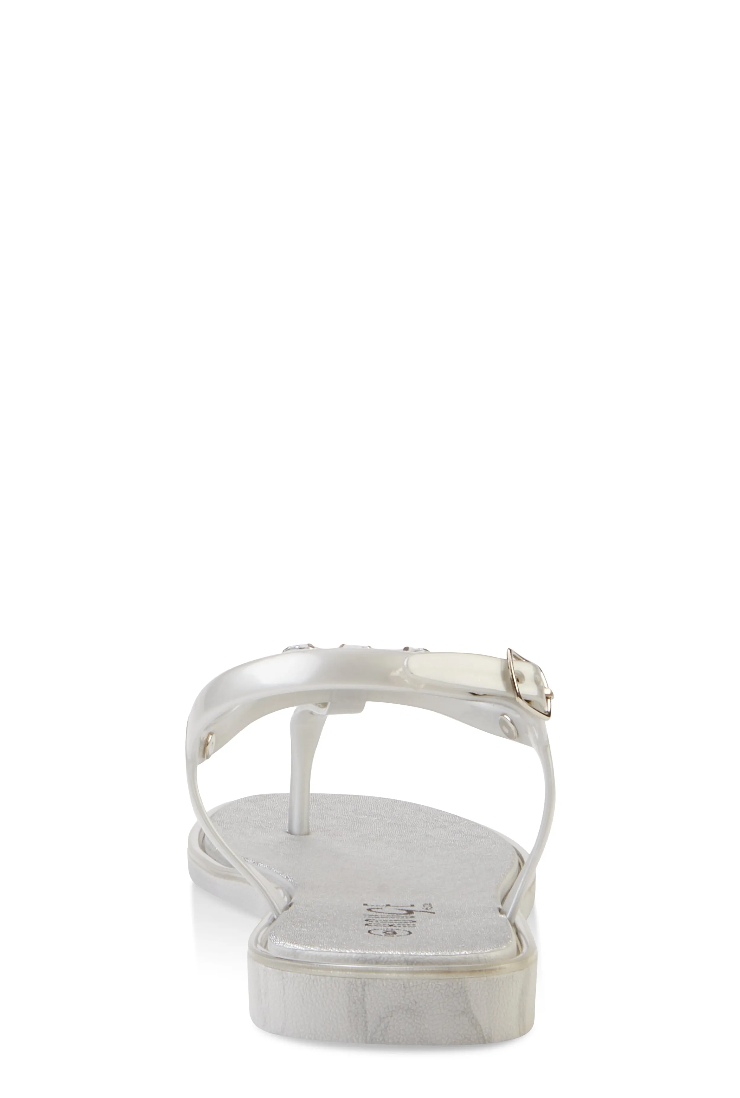 Ankle Strap Gemstone Thong Sandals