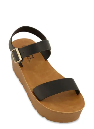 Ankle Strap Platform Wedge Sandals