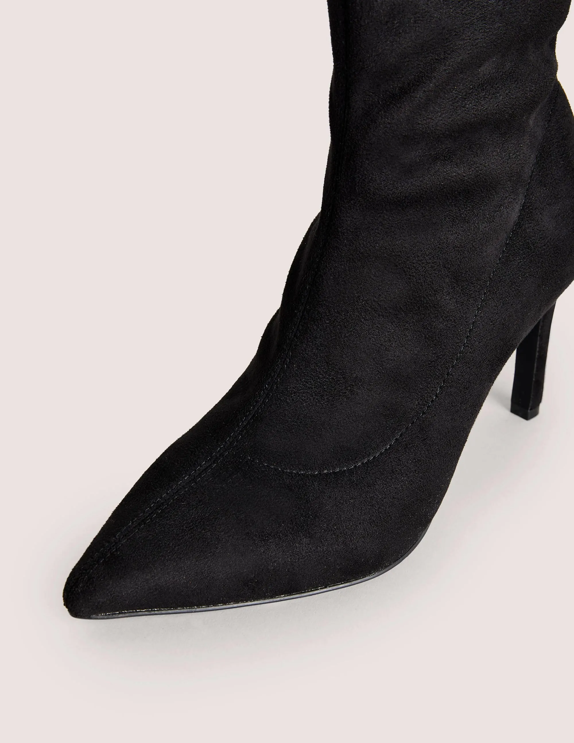 Ankle Stretch Boots-Black