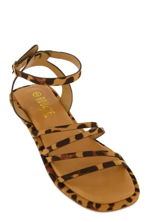 Asymmetrical Strappy Flat Sandals