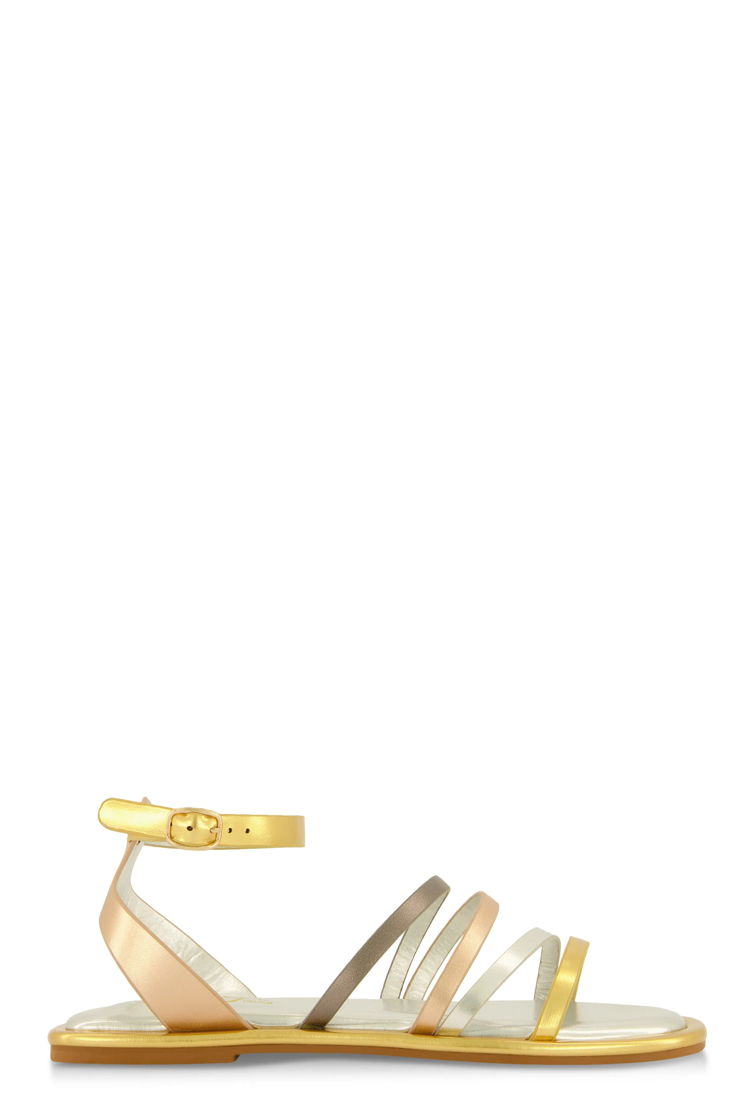 Asymmetrical Strappy Flat Sandals
