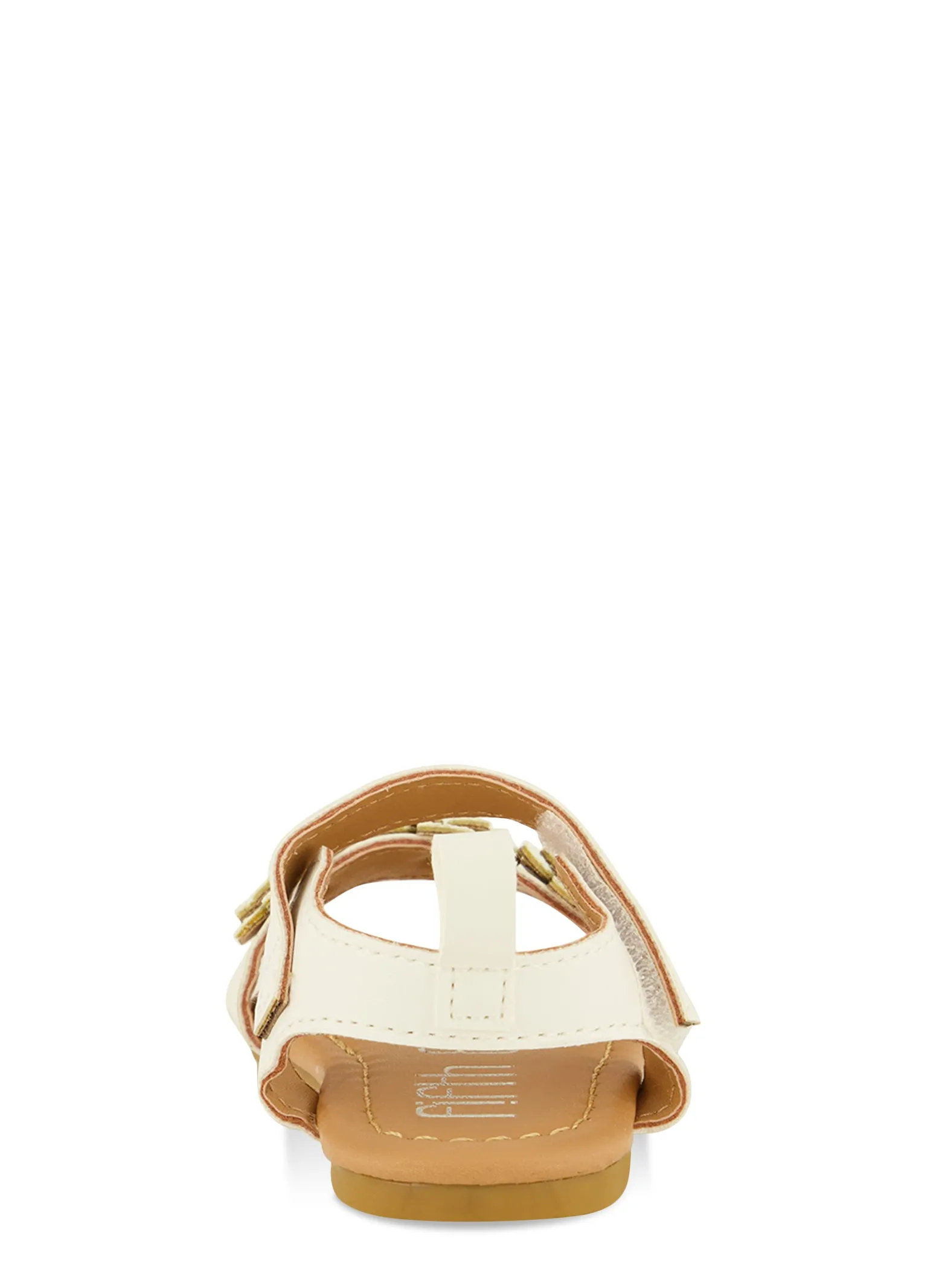 Baby Girls Glitter Flower Band Ankle Strap Sandals