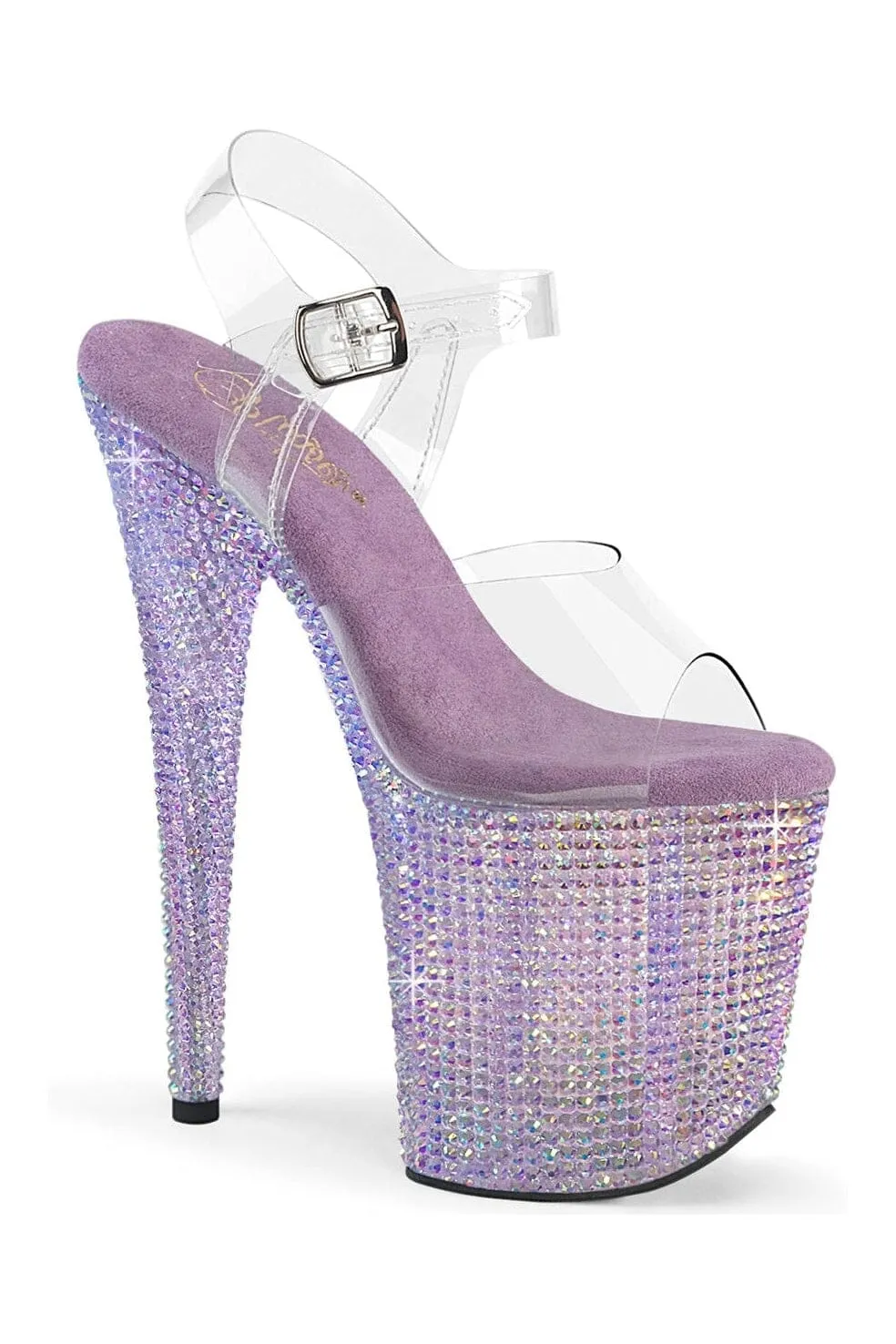 BEJEWELED-808RRS Clear Vinyl Sandal