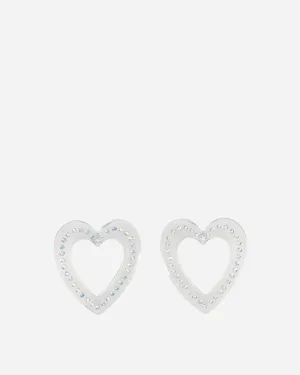 Big Heart Earrings Transparent