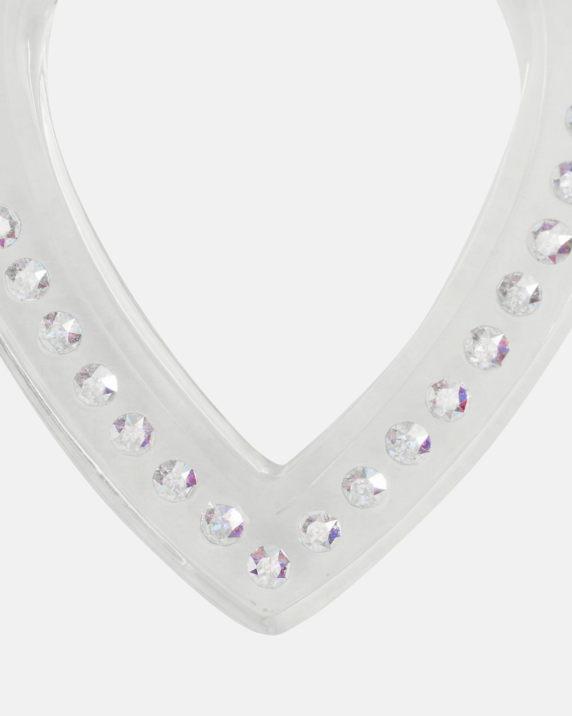Big Heart Earrings Transparent