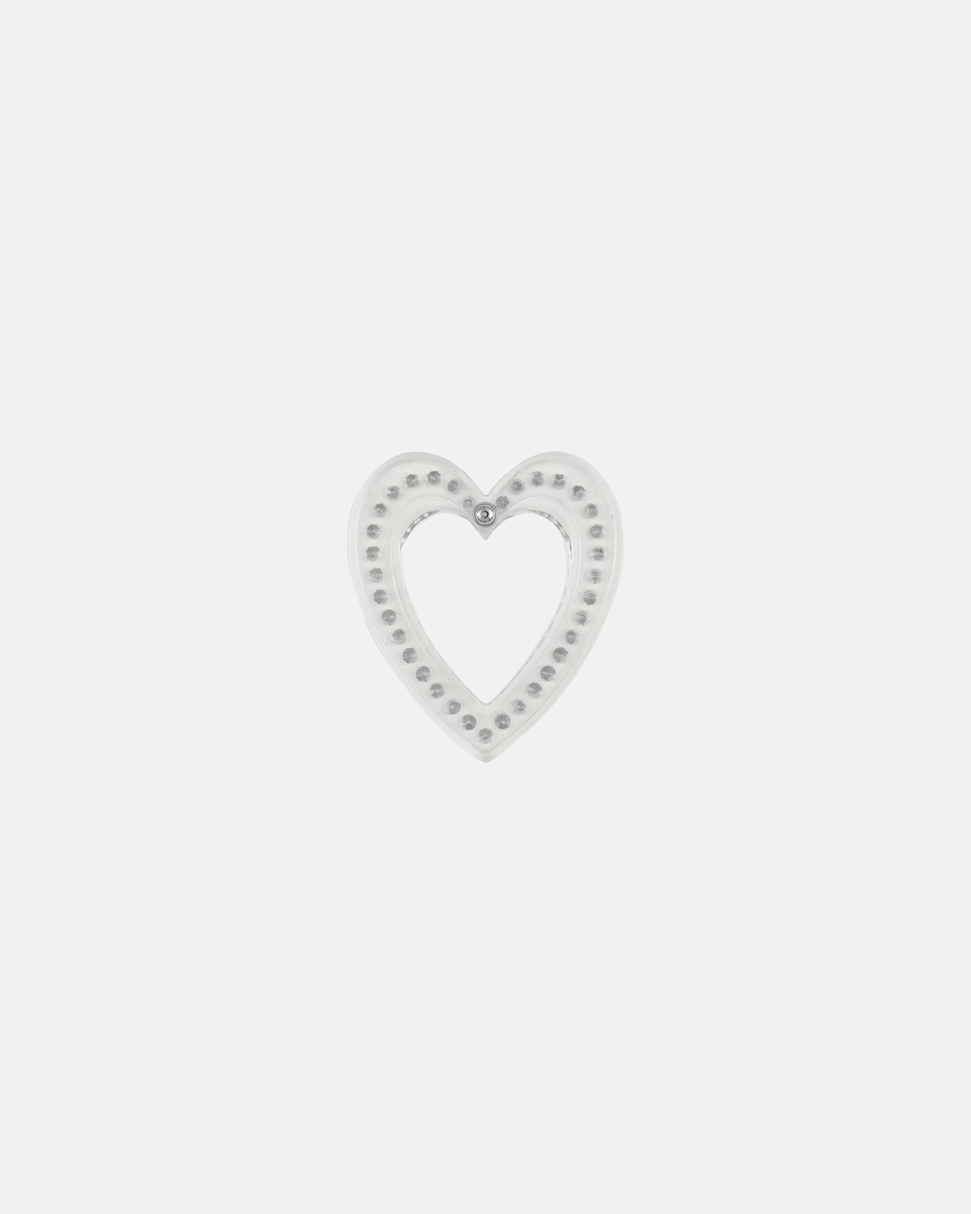 Big Heart Earrings Transparent