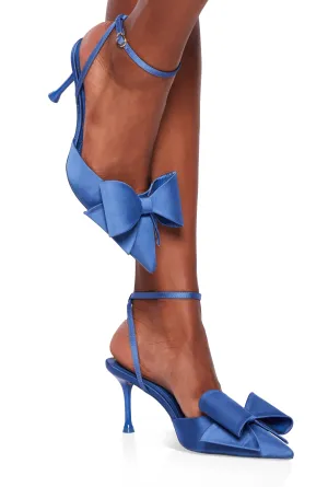 Bow Ankle Strap Pointed Toe Pumps