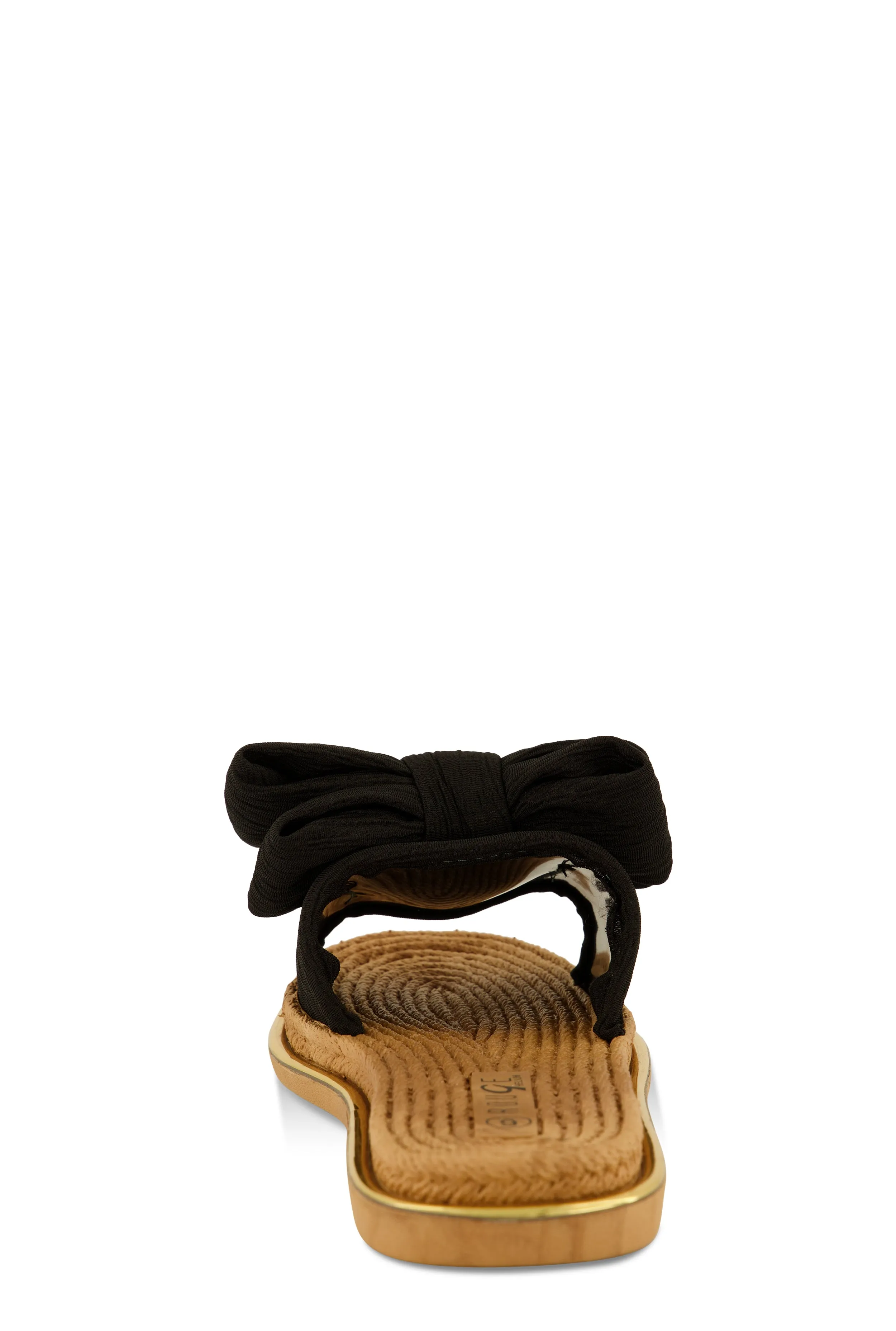Bow Espadrille Slide Sandals