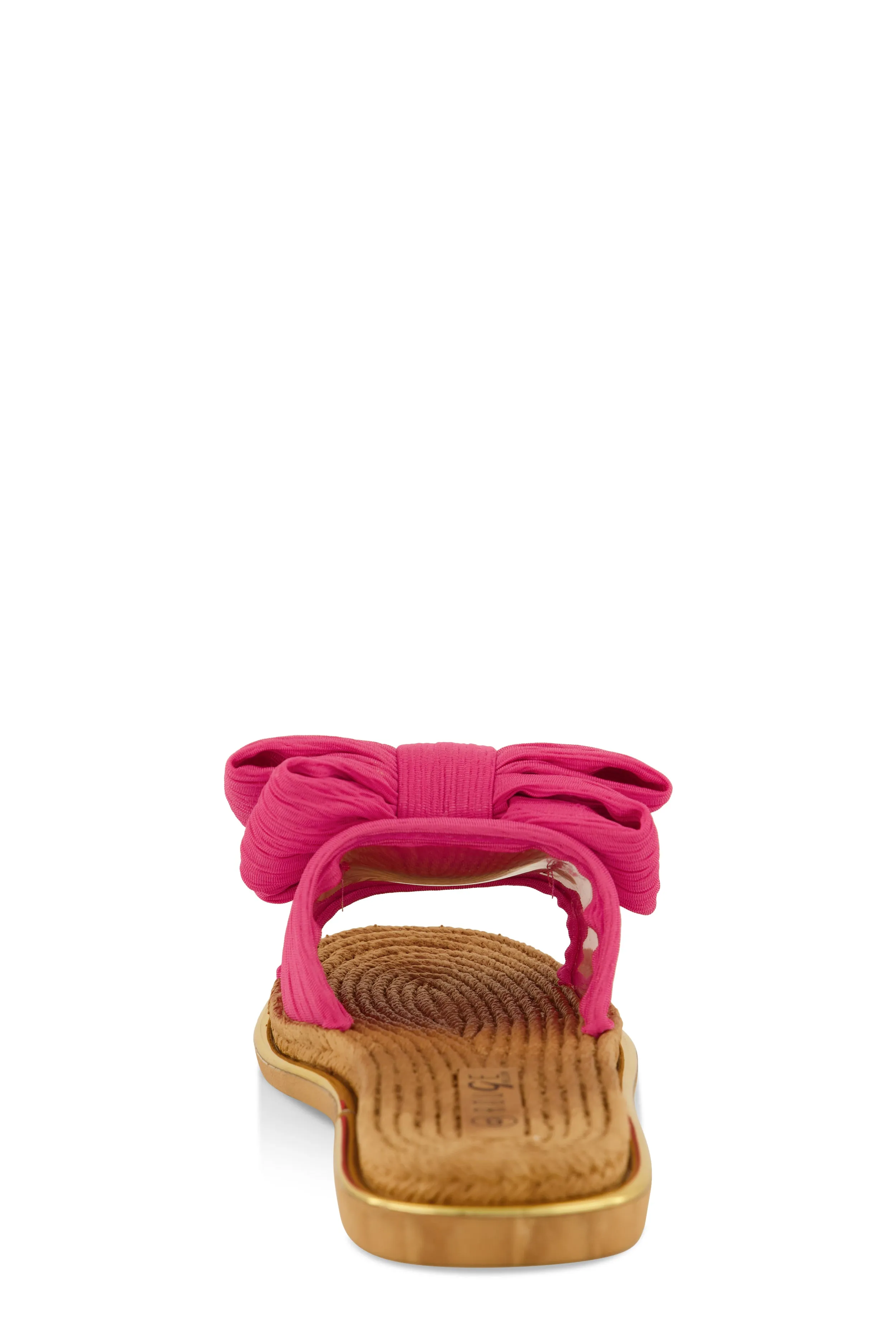 Bow Espadrille Slide Sandals