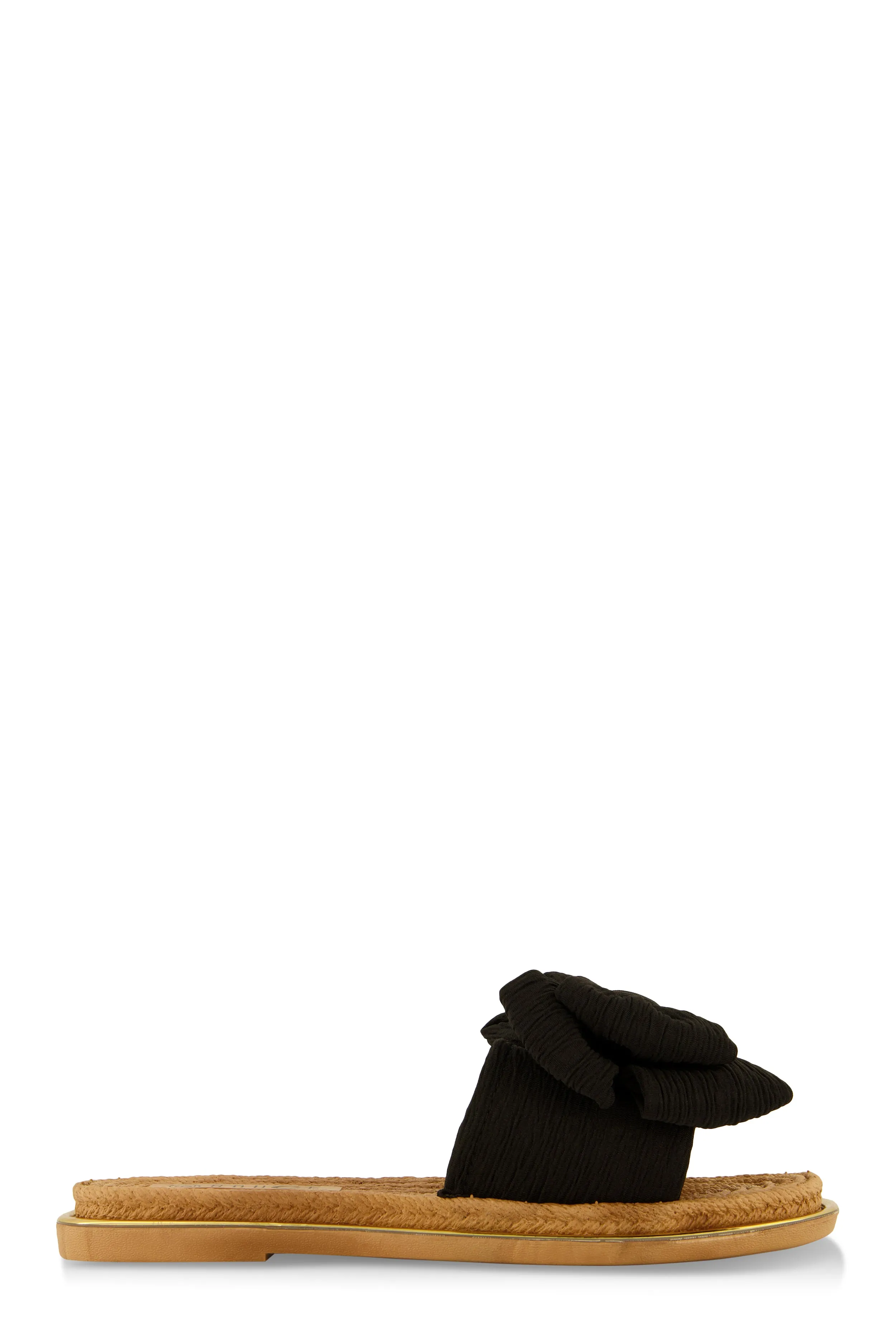 Bow Espadrille Slide Sandals