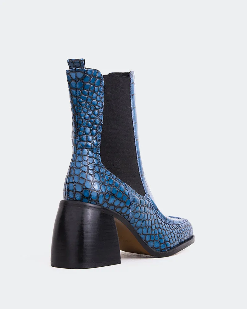 Couillard Blue Croco Leather