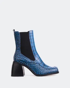Couillard Blue Croco Leather