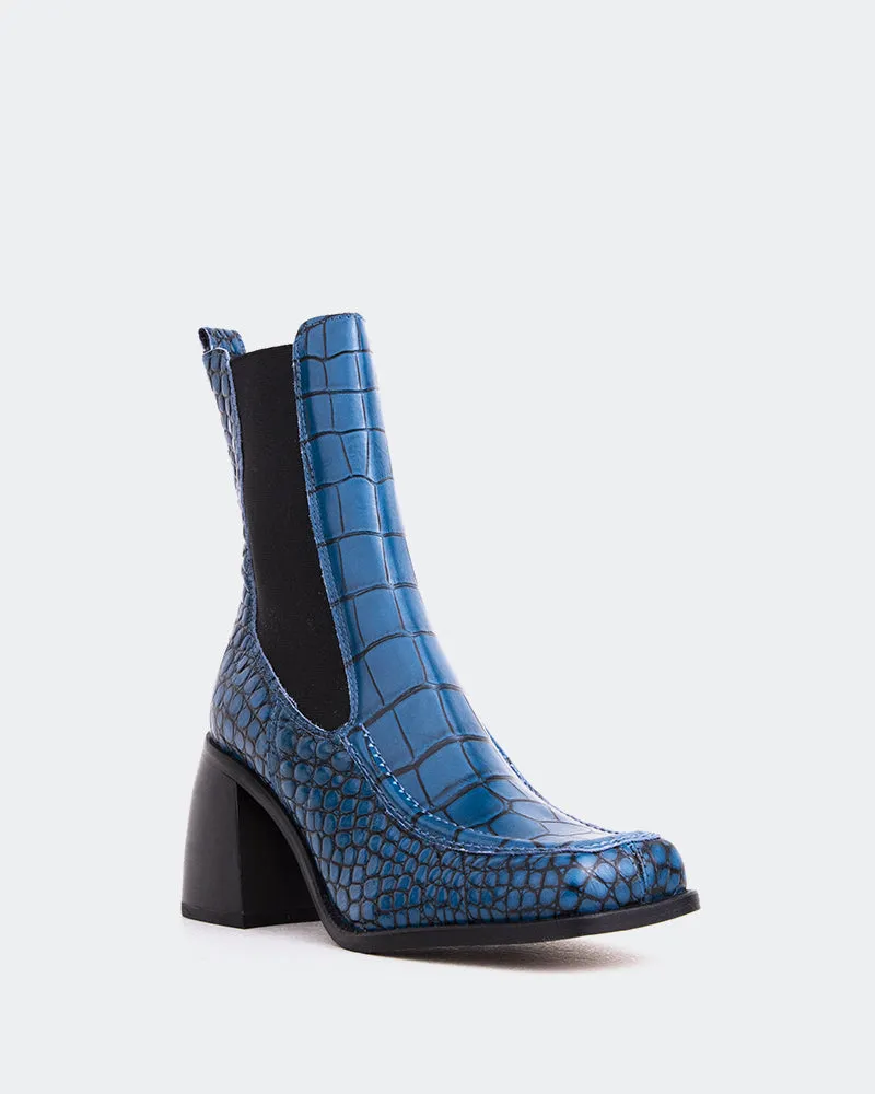 Couillard Blue Croco Leather
