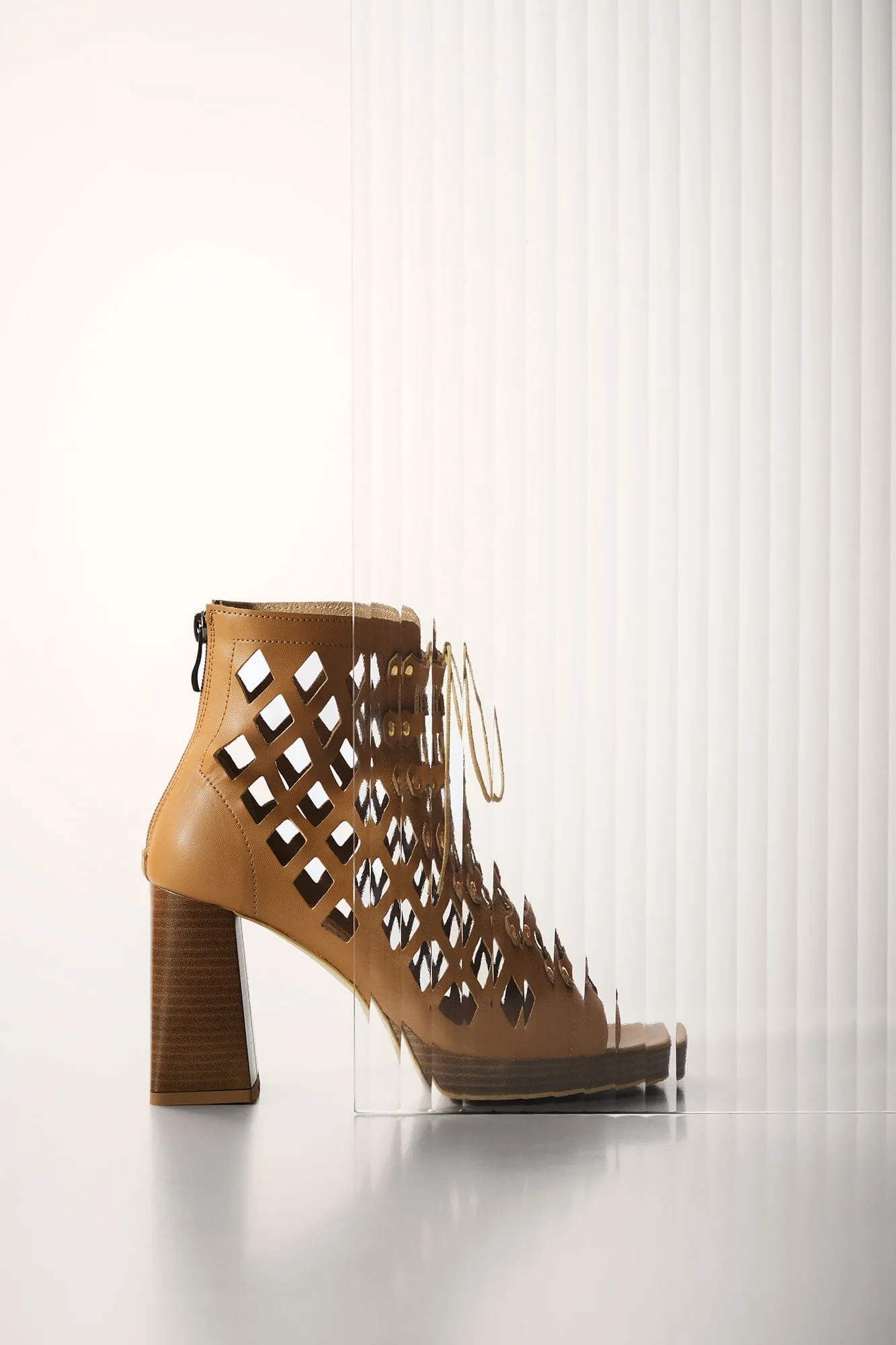 Dance Your Way Vegan Mushroom Leather Block Heels | Toffi