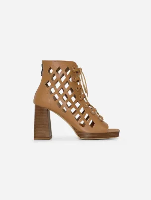 Dance Your Way Vegan Mushroom Leather Block Heels | Toffi