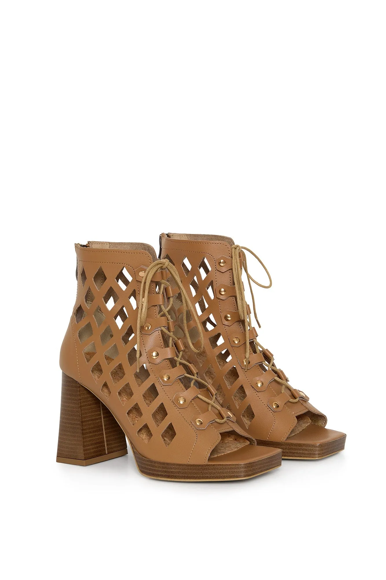 Dance Your Way Vegan Mushroom Leather Block Heels | Toffi