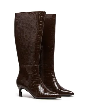 Dove Tall Boot Chocolate Croc
