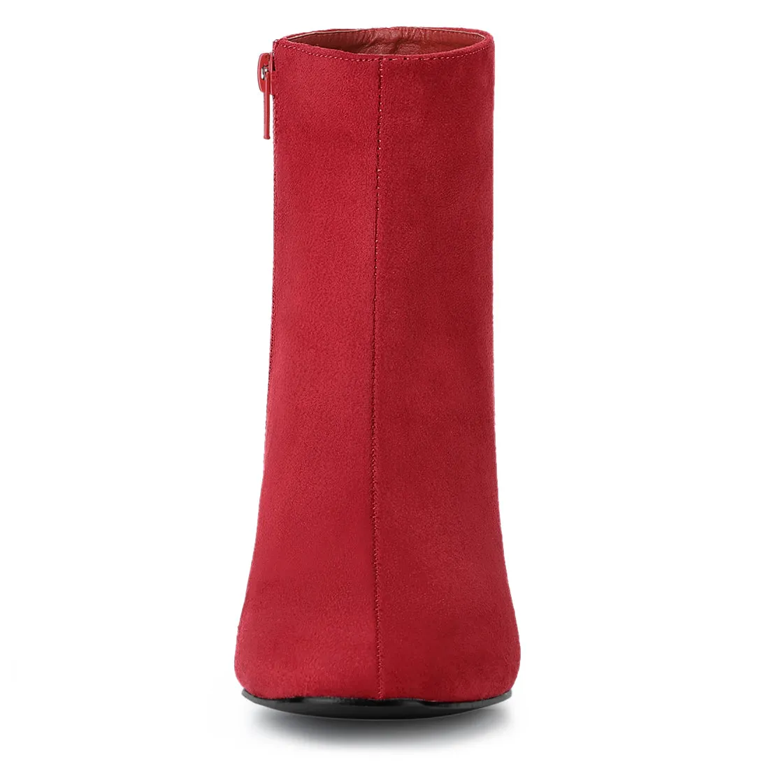 Dress Side Zip Chunky Heel Ankle Boots
