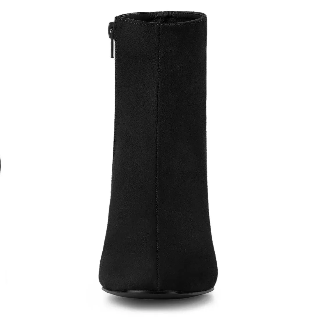 Dress Side Zip Chunky Heel Ankle Boots