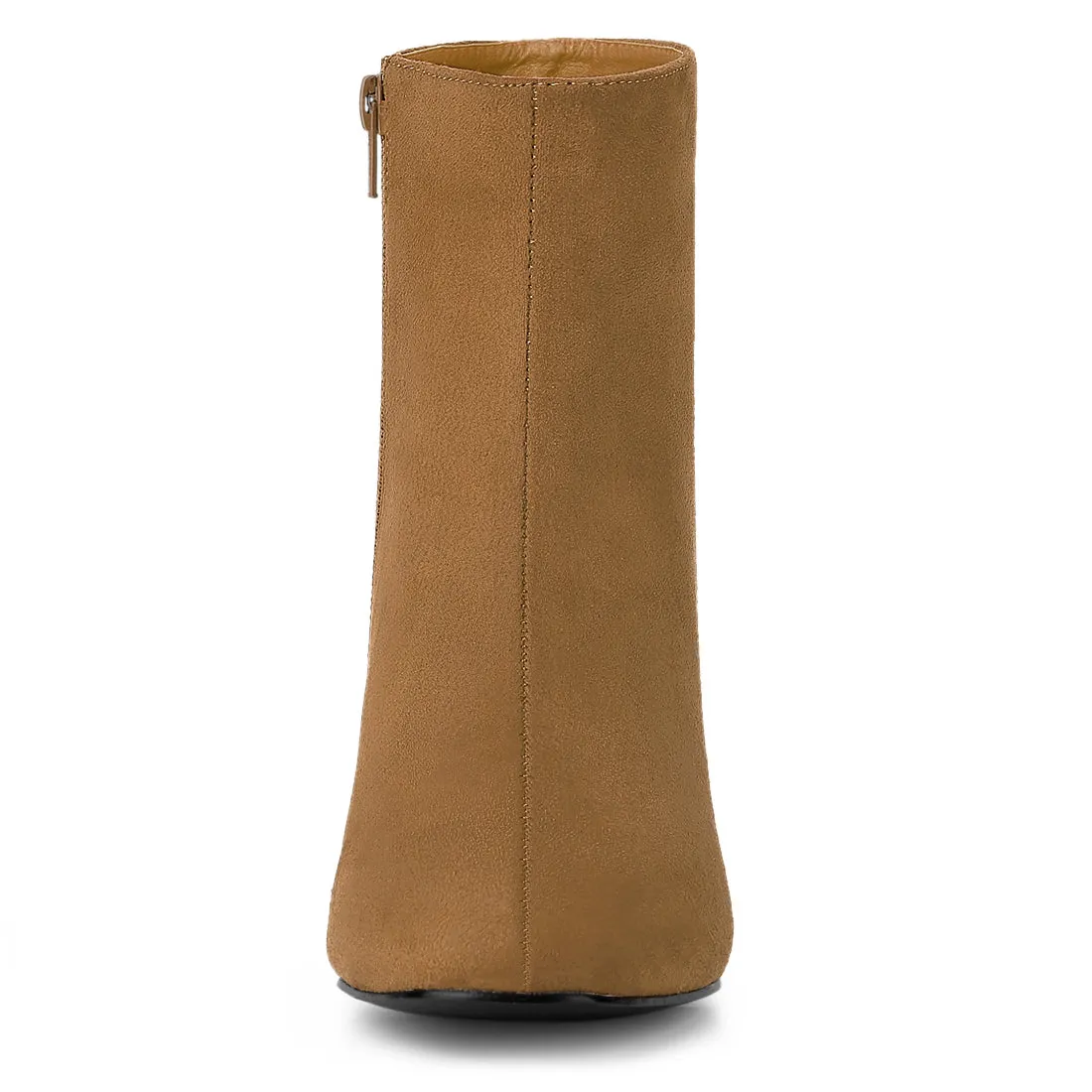 Dress Side Zip Chunky Heel Ankle Boots