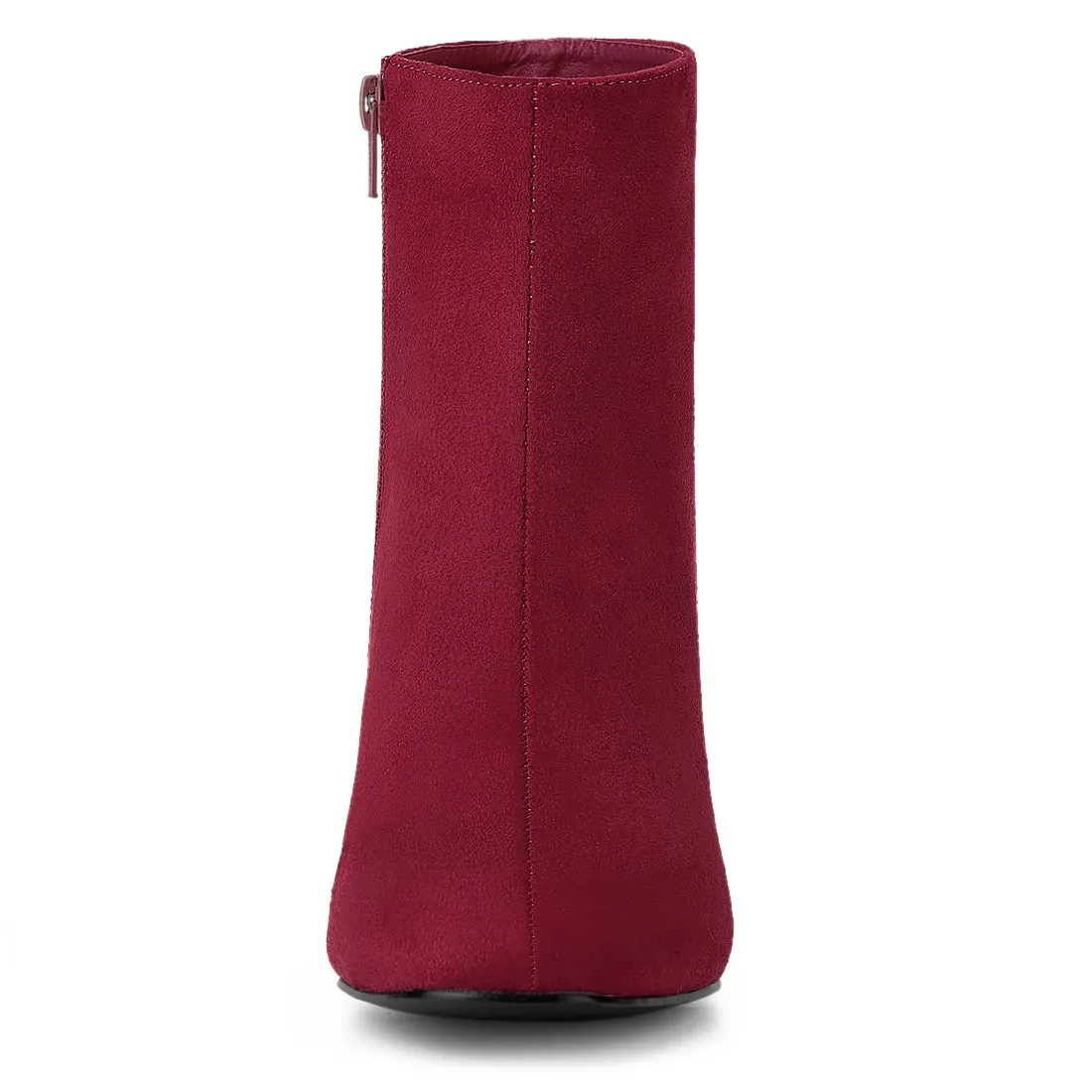 Dress Side Zip Chunky Heel Ankle Boots