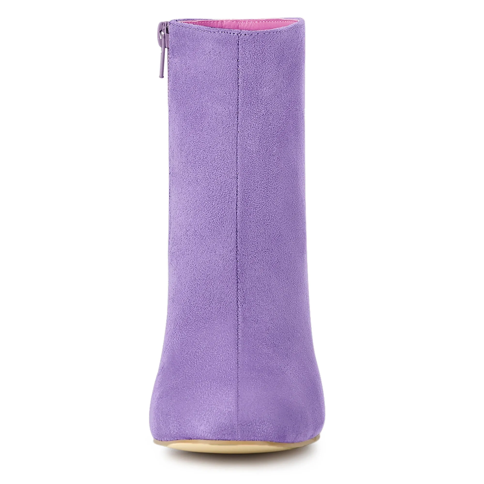 Dress Side Zip Chunky Heel Ankle Boots