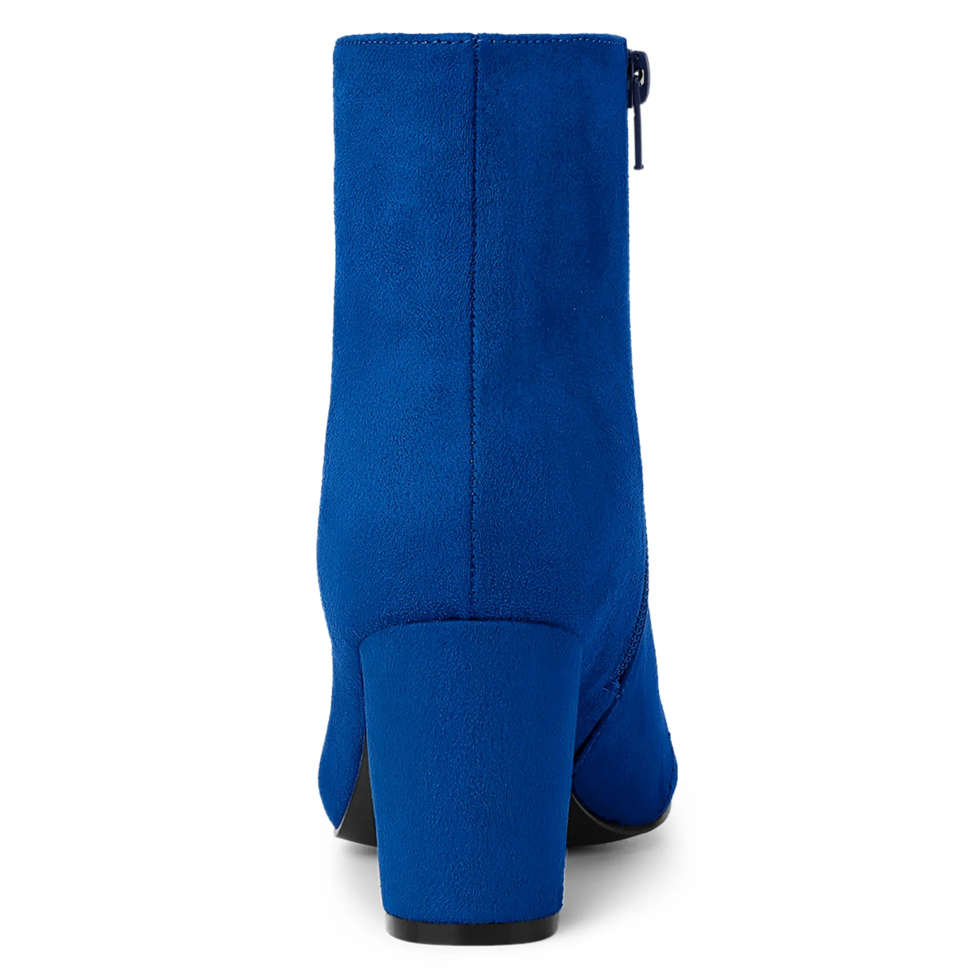 Dress Side Zip Chunky Heel Ankle Boots