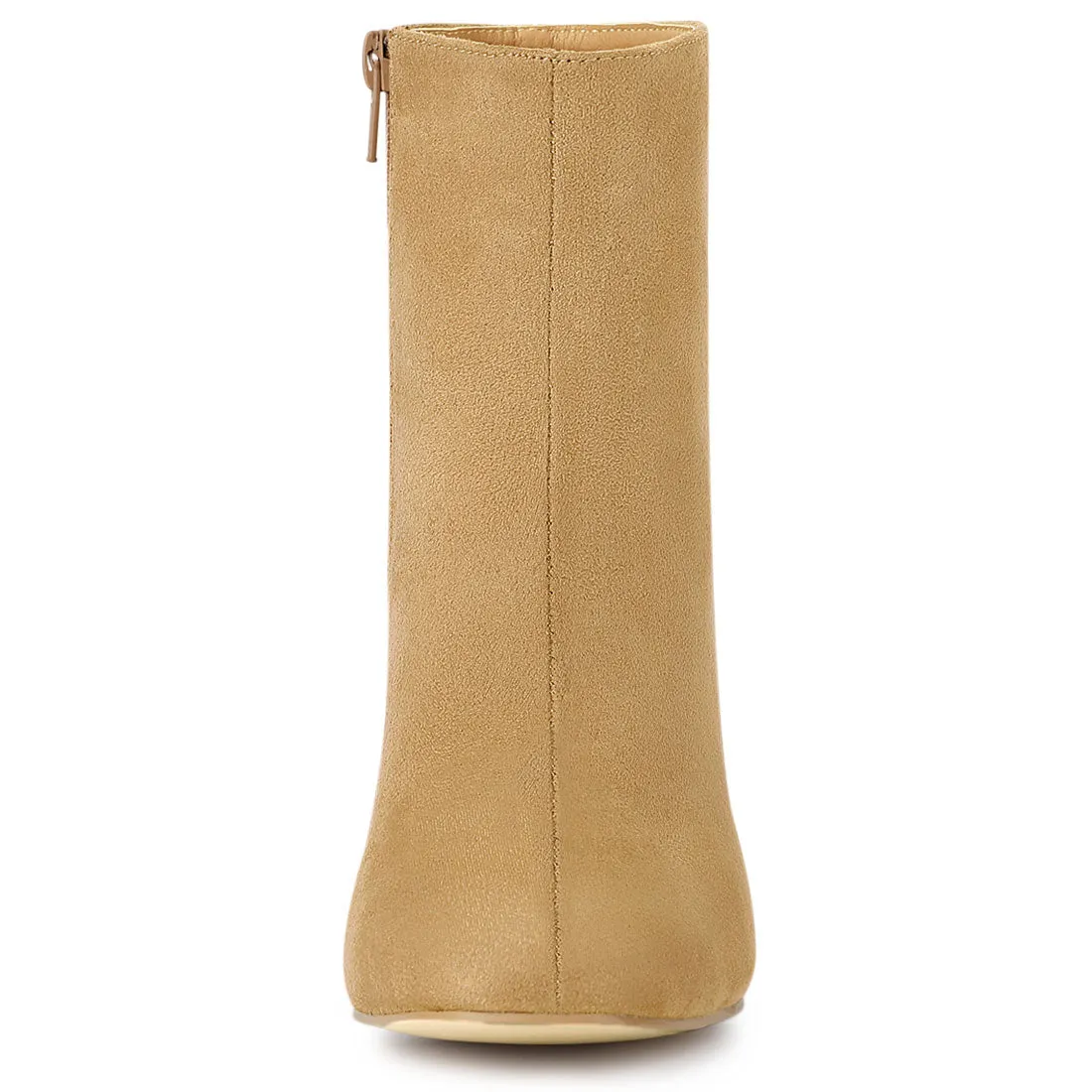 Dress Side Zip Chunky Heel Ankle Boots