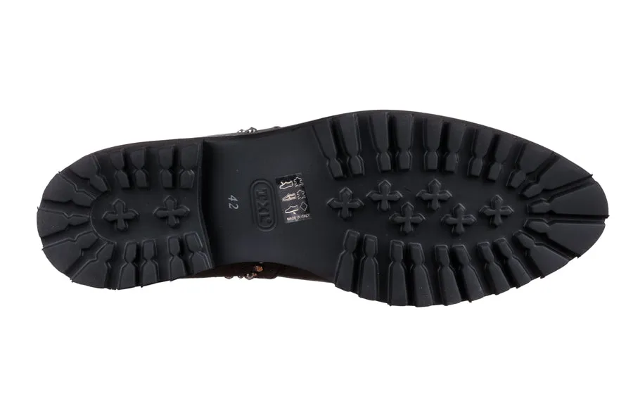 Eva Studs Black Leather