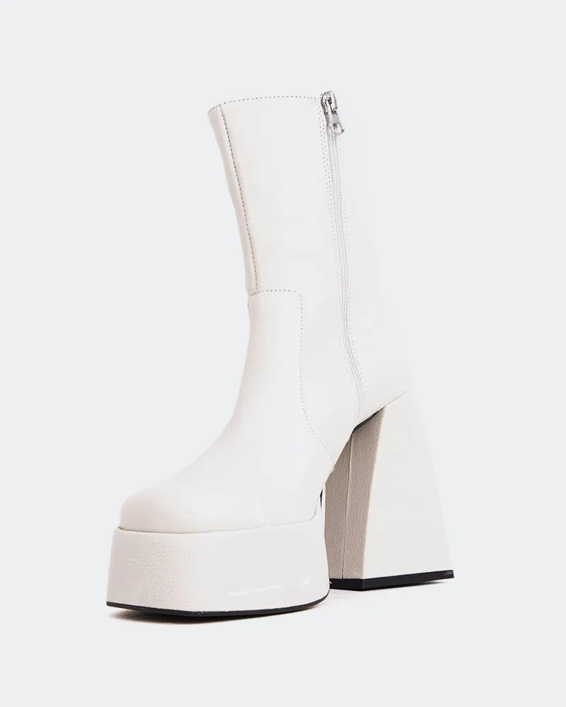 Hippie Off White Leather