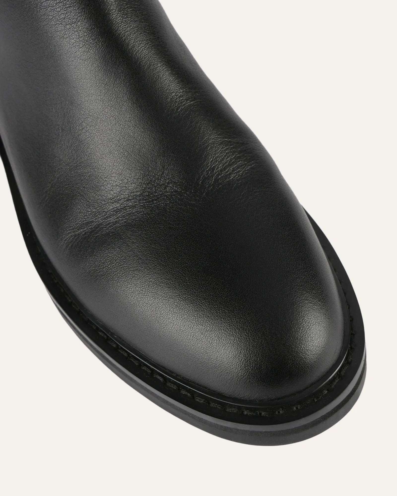 JAIDA KNEE BOOTS BLACK LEATHER