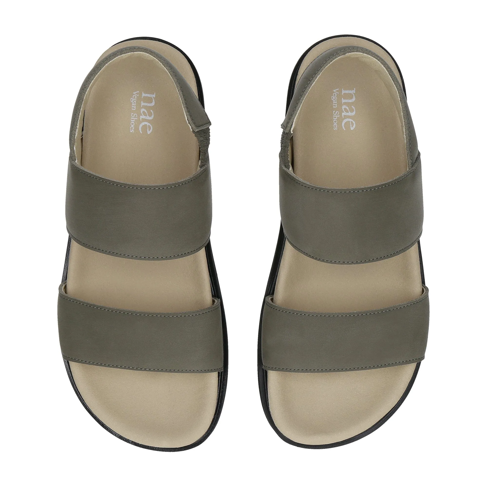 Lau Unisex Vegan Microfibre Platform Sandals | Green