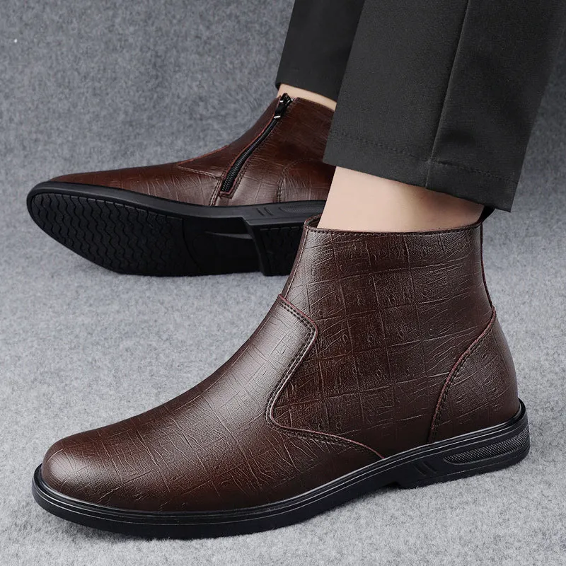 Leather Men Chelsea Boots