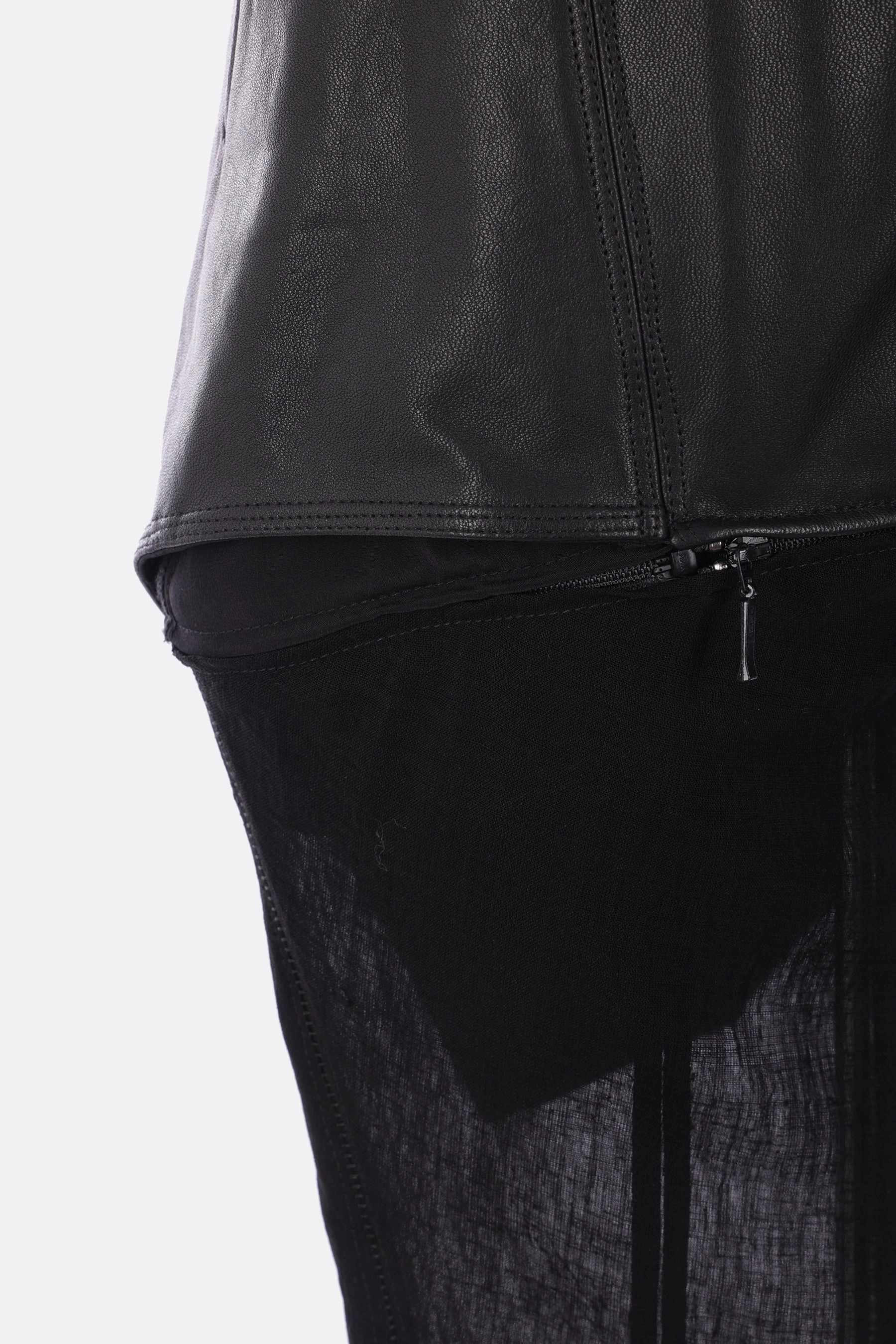leather and canvas trousers