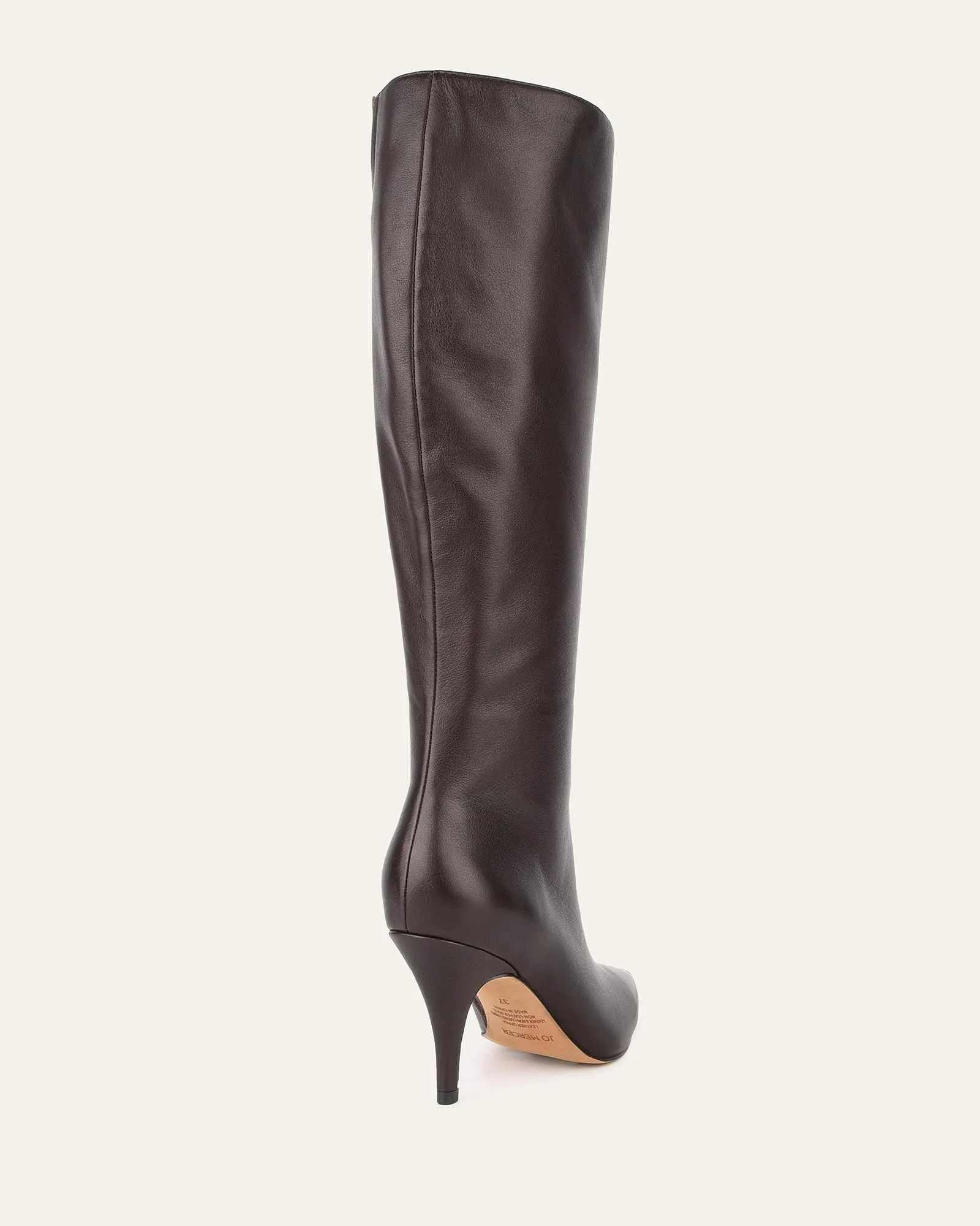 LOTUS KNEE BOOTS BITTER CHOC LEATHER