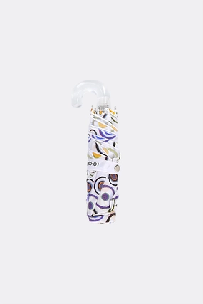 pocket umbrella in nylon with bubble print
