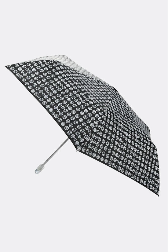 pocket umbrella in nylon with circles print