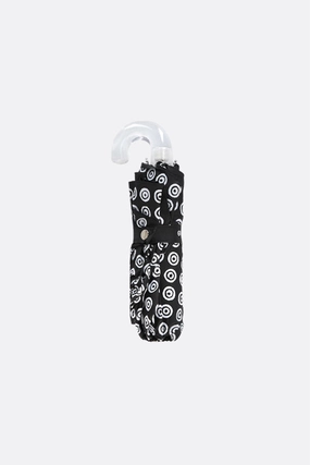 pocket umbrella in nylon with circles print