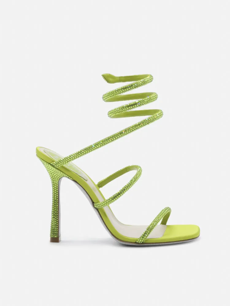 René Caovilla Wraparound Heeled Sandals