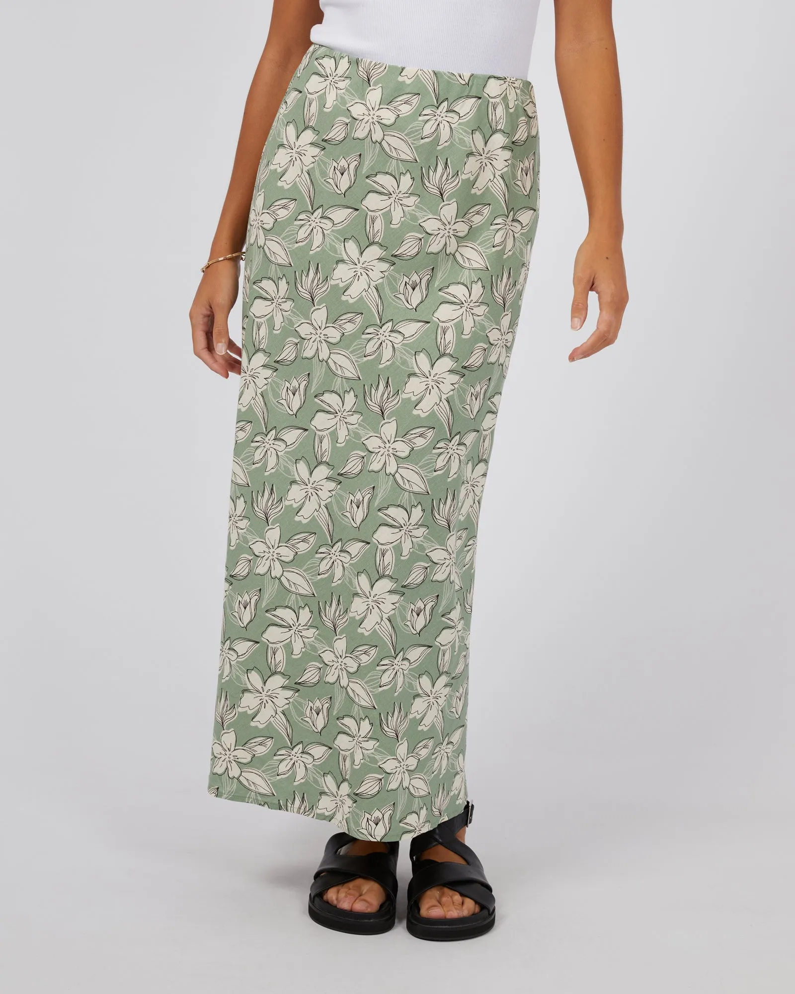 Silent Theory Eden Maxi Skirt Sage