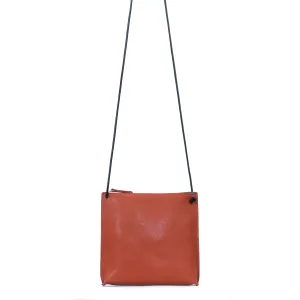 STRAPPY POUCH TERRACOTTA ITALIAN LAMB